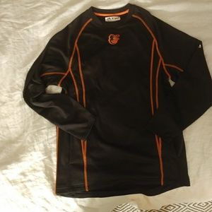 Baltimore Orioles on-field fleece pullover